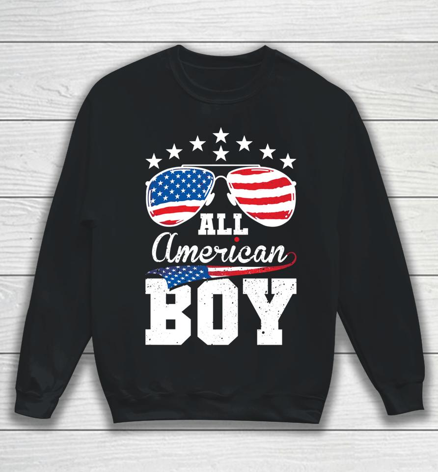 All American Boy 4Th Of July Matching Family Sweatshirt