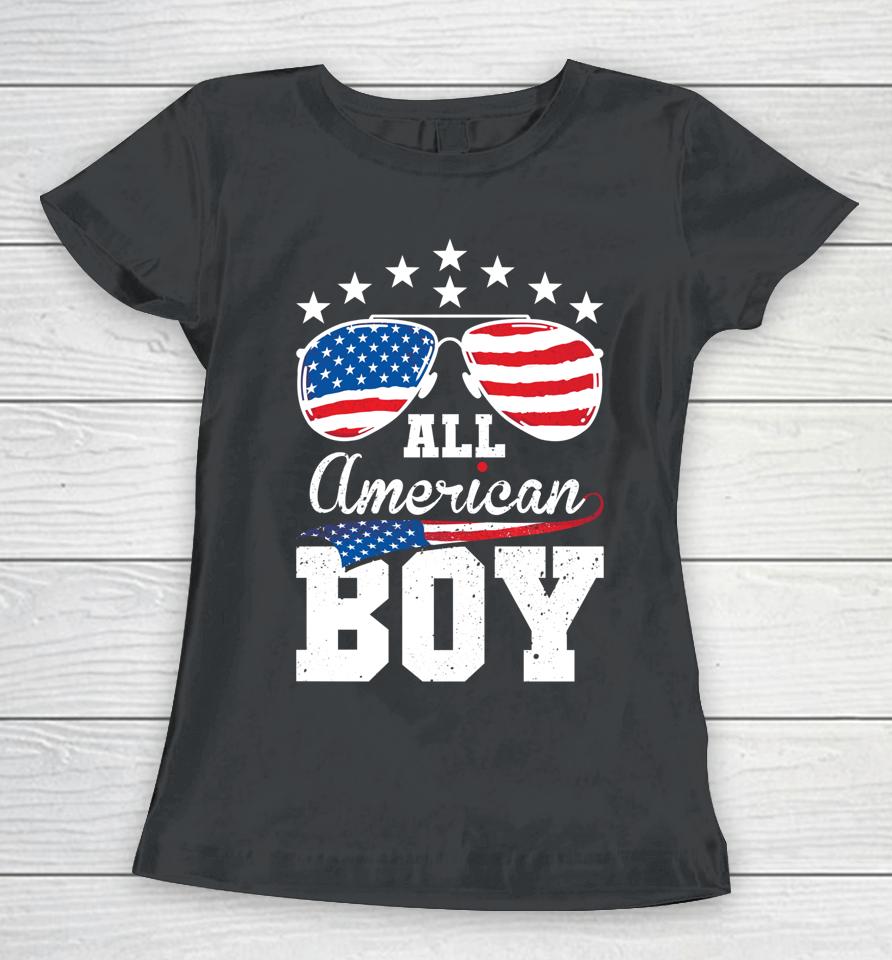 All American Boy 4Th Of July Matching Family Women T-Shirt