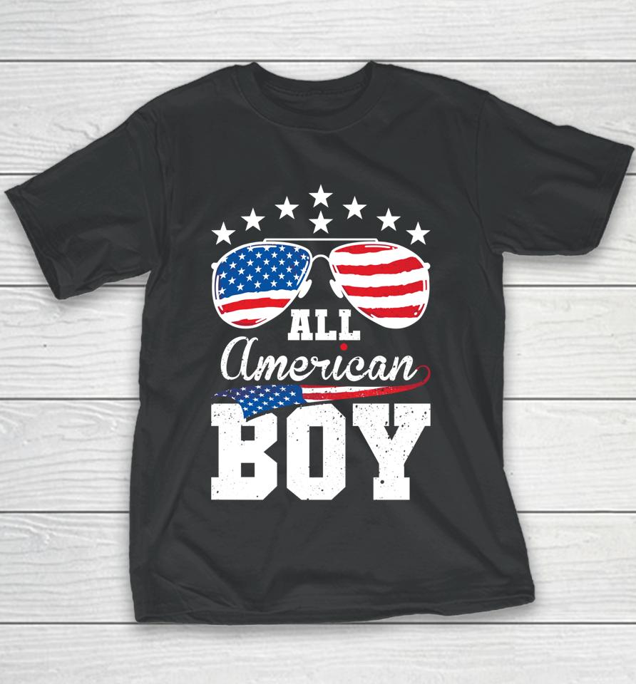 All American Boy 4Th Of July Matching Family Youth T-Shirt