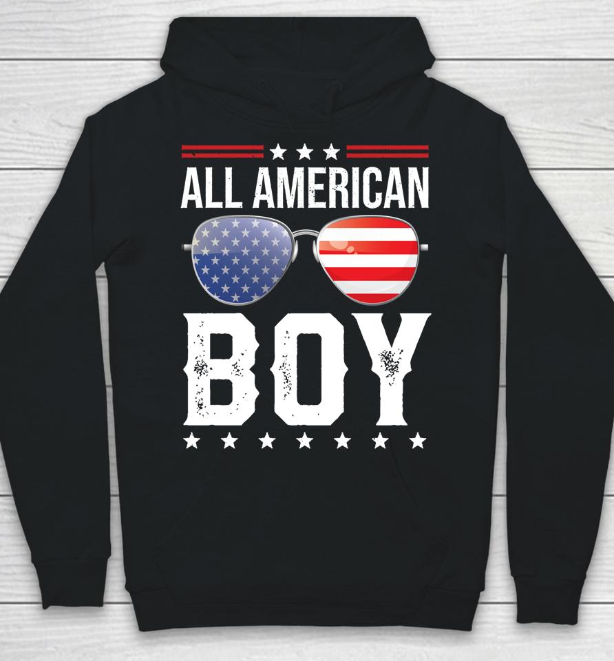 All American Boy Matching Family Fourth 4Th Of July American Hoodie
