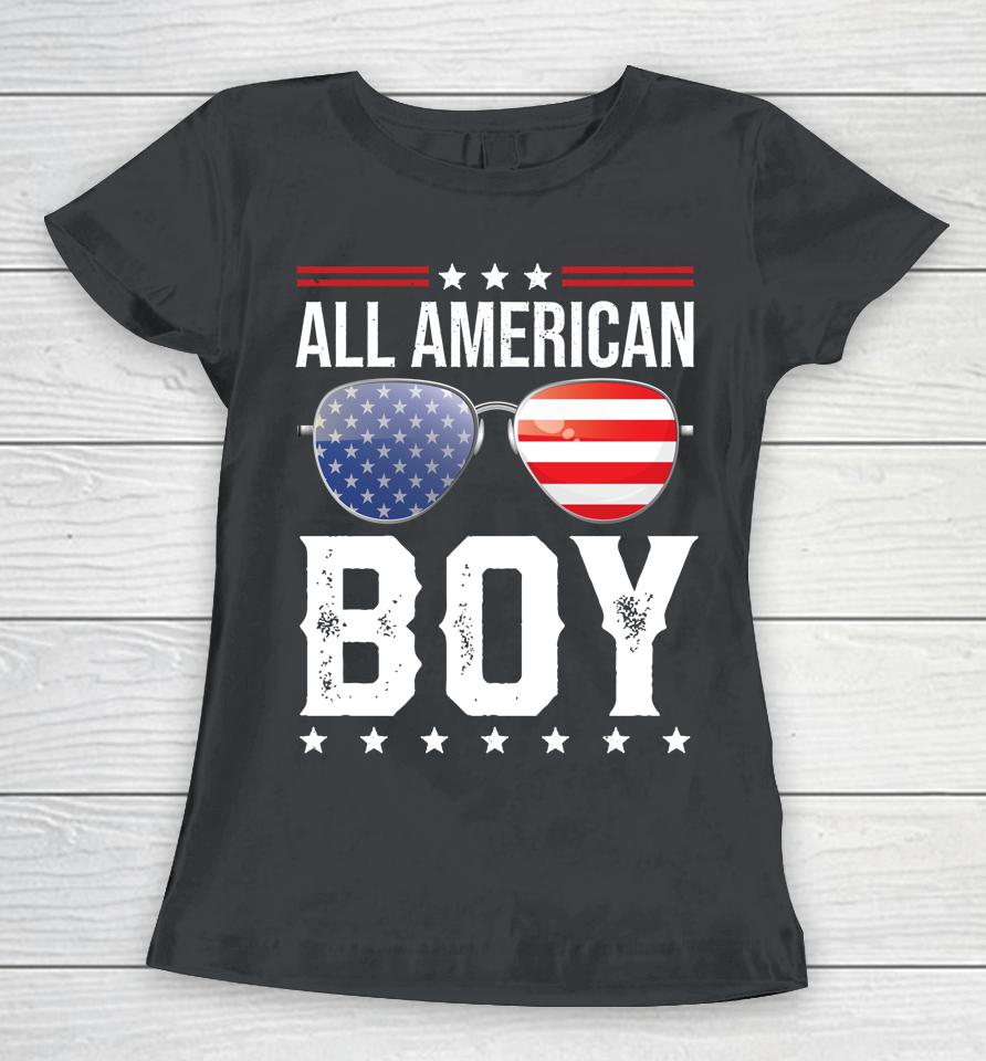 All American Boy Matching Family Fourth 4Th Of July American Women T-Shirt