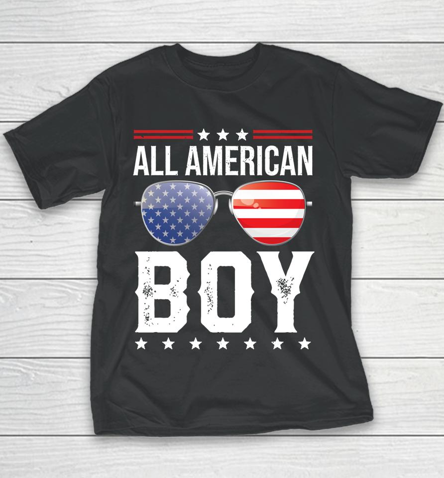 All American Boy Matching Family Fourth 4Th Of July American Youth T-Shirt