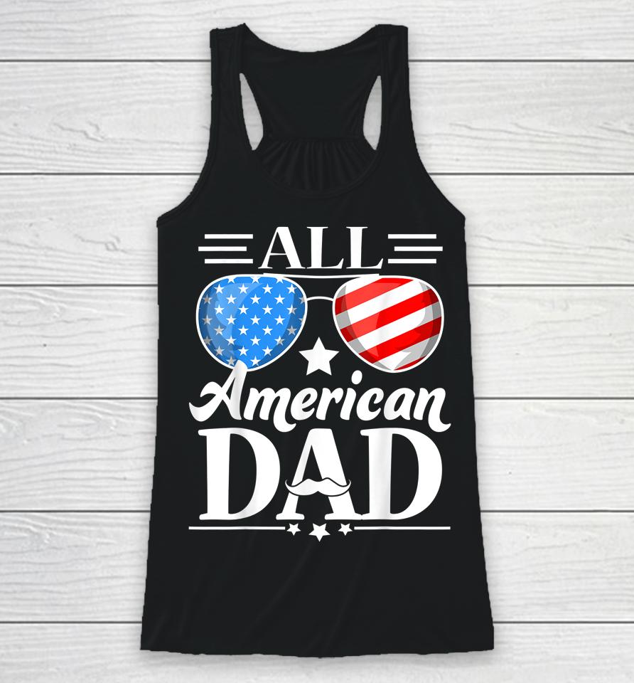 All American Dad Father's Day Racerback Tank