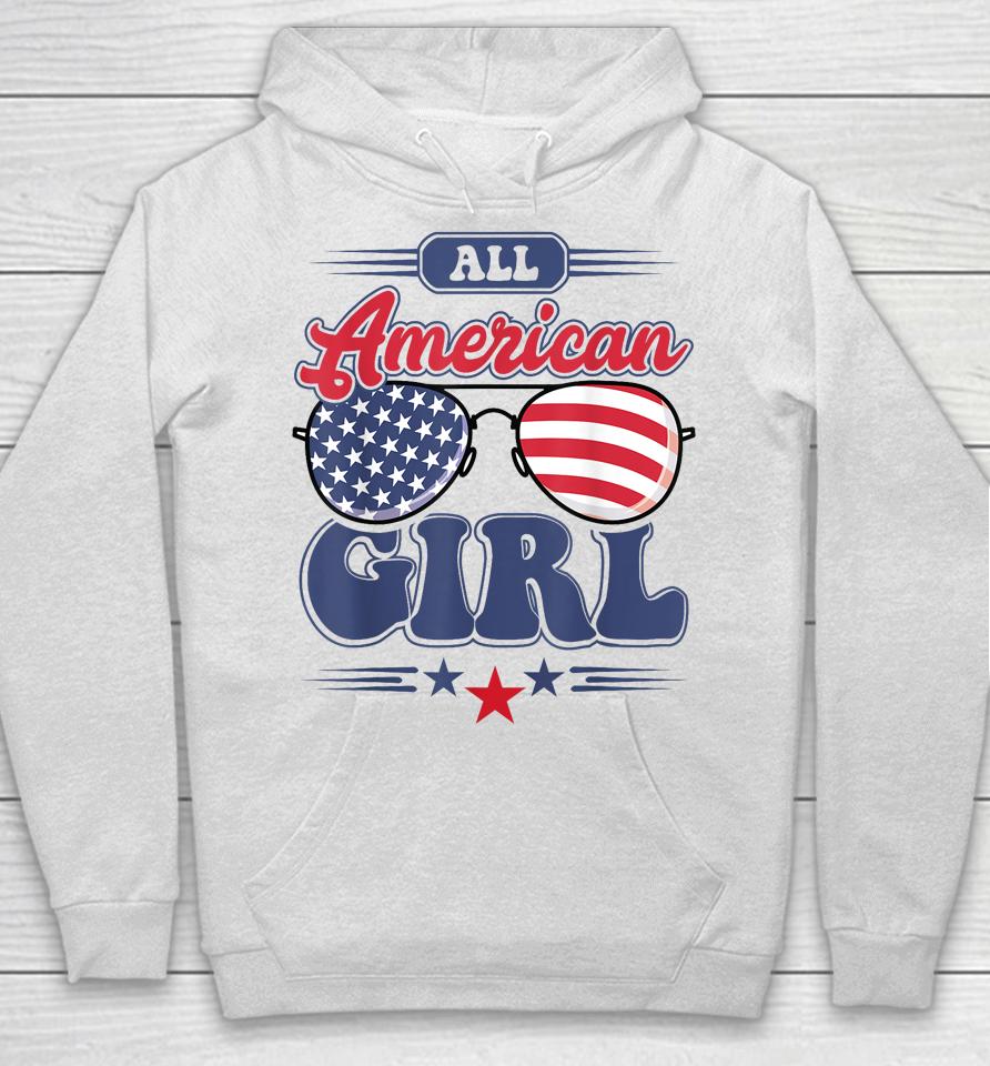 All American Girl 4Th Of July Family Matching Hoodie