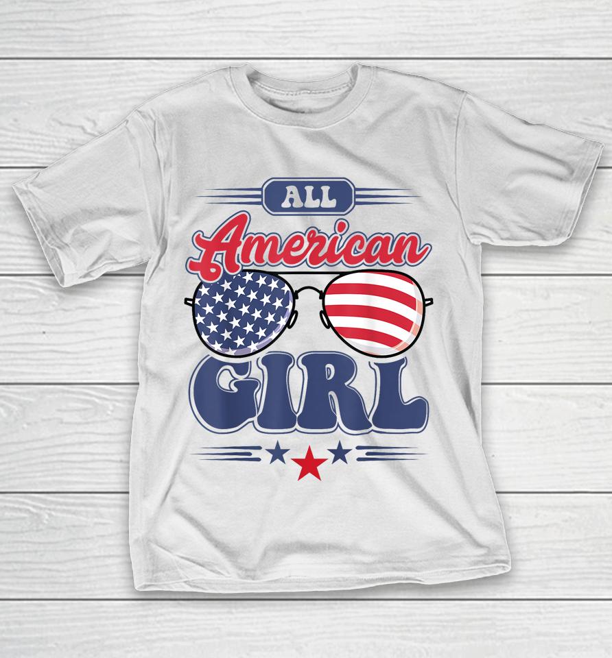 All American Girl 4Th Of July Family Matching T-Shirt