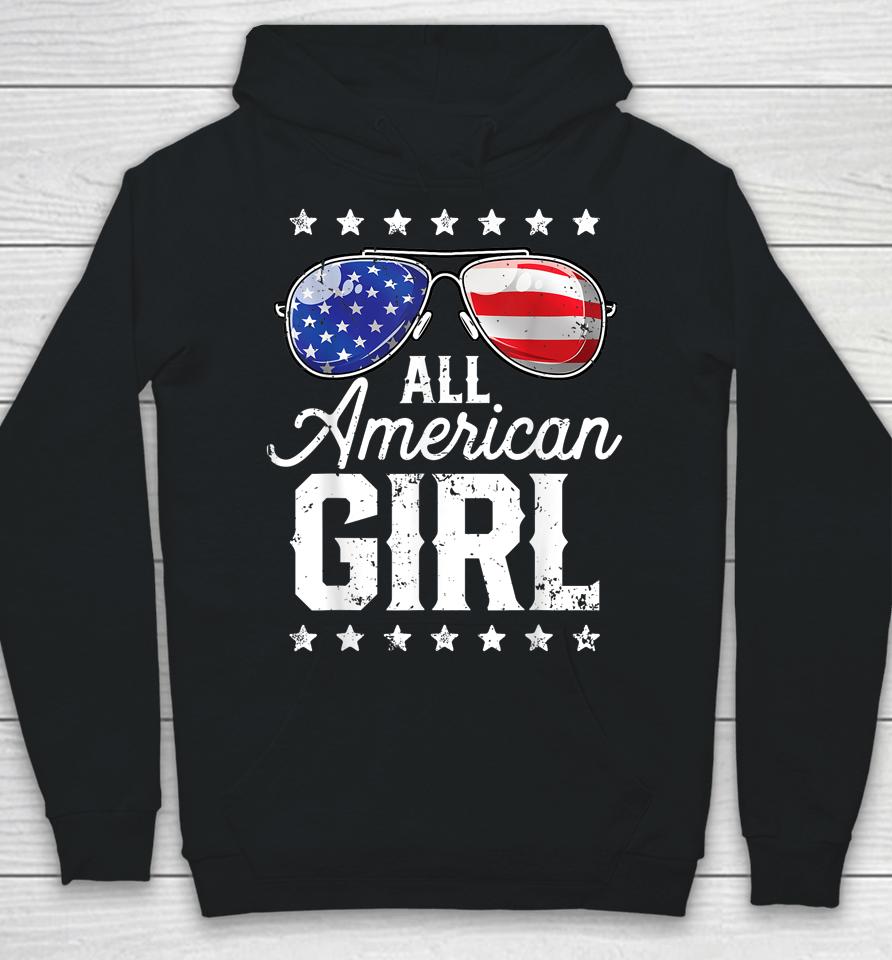 All American Girl 4Th Of July Family Matching Sunglasses Hoodie