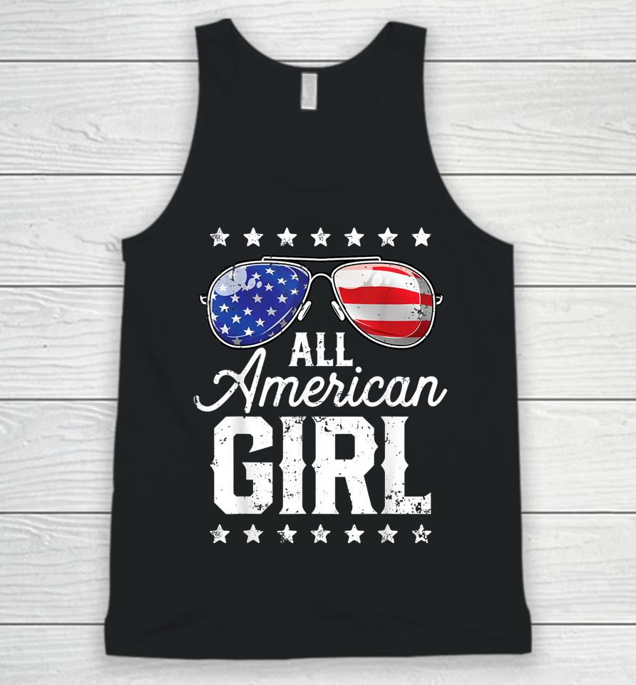 All American Girl 4Th Of July Family Matching Sunglasses Unisex Tank Top