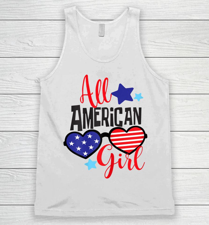 All American Girl Patriotic July 4Th Unisex Tank Top