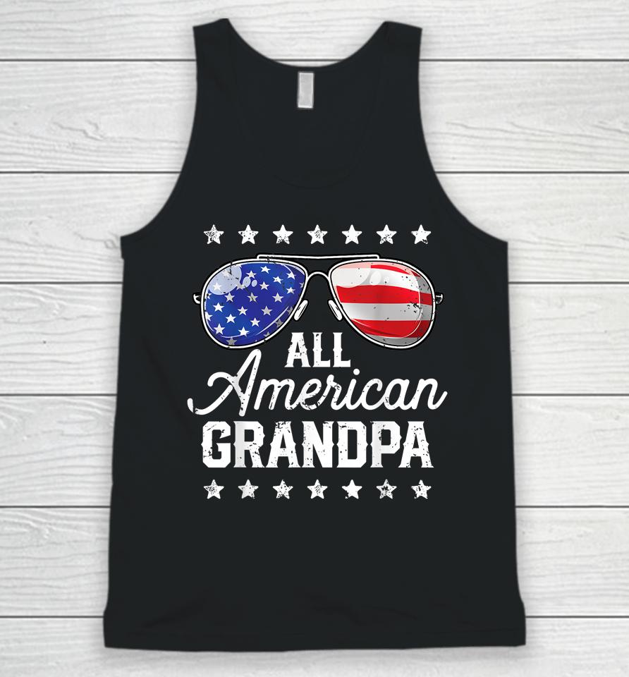 All American Grandpa 4Th Of July Family Matching Sunglasses Unisex Tank Top