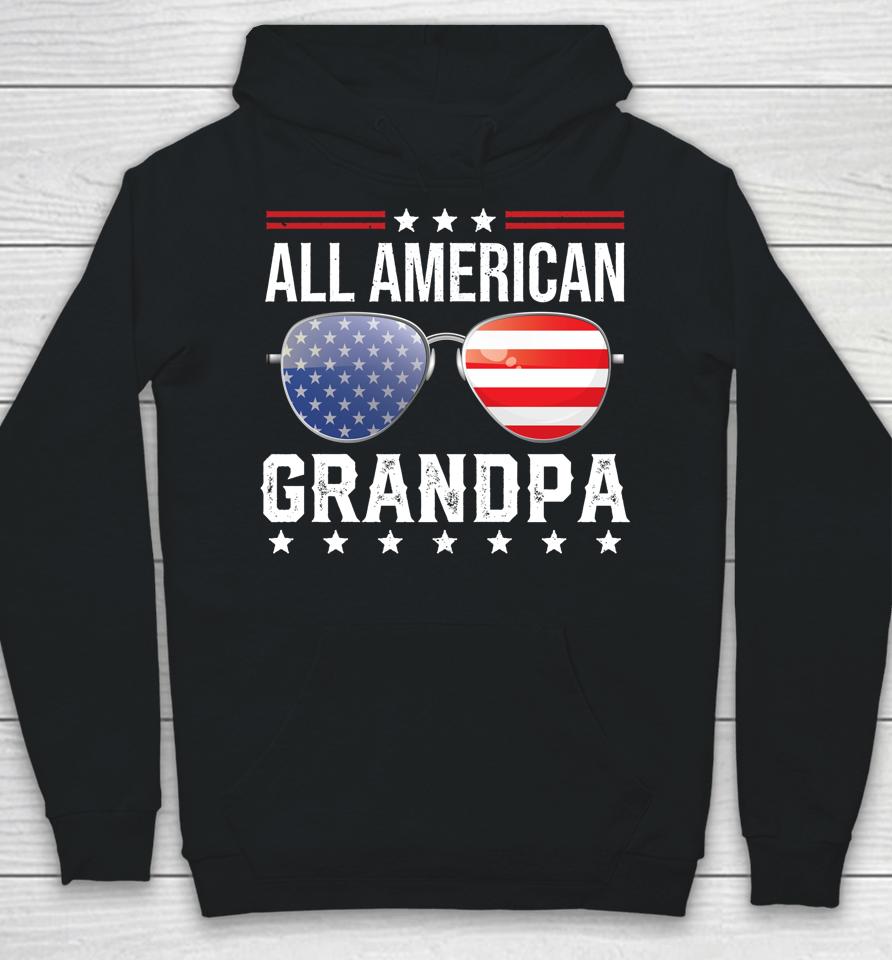All American Grandpa Matching Family Fourth 4Th Of July Hoodie