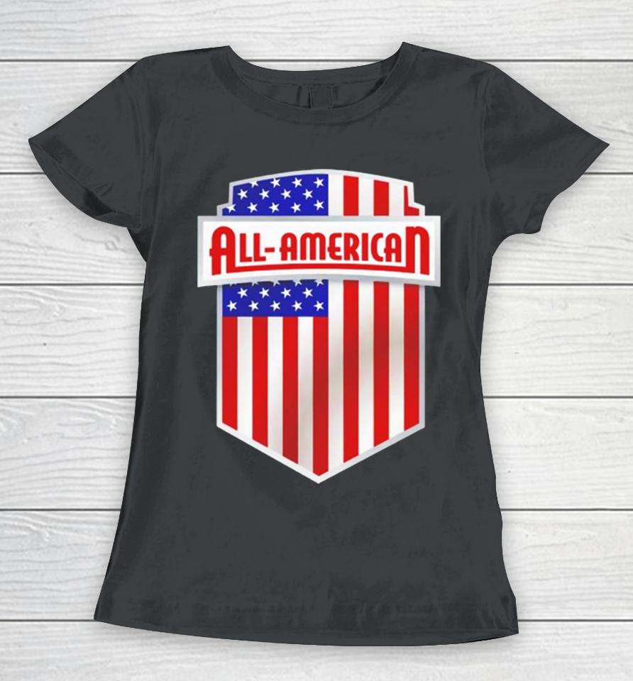All American Usa Flag Women T-Shirt