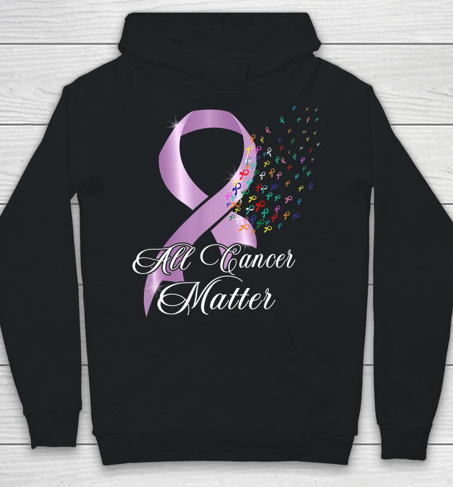 All Cancer Matter Awareness World Cancer Day Ribbon Hoodie