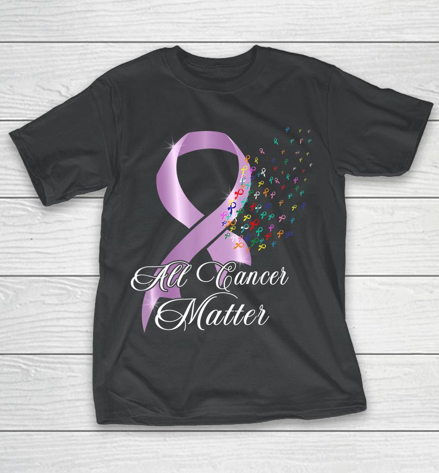 All Cancer Matter Awareness World Cancer Day Ribbon T-Shirt