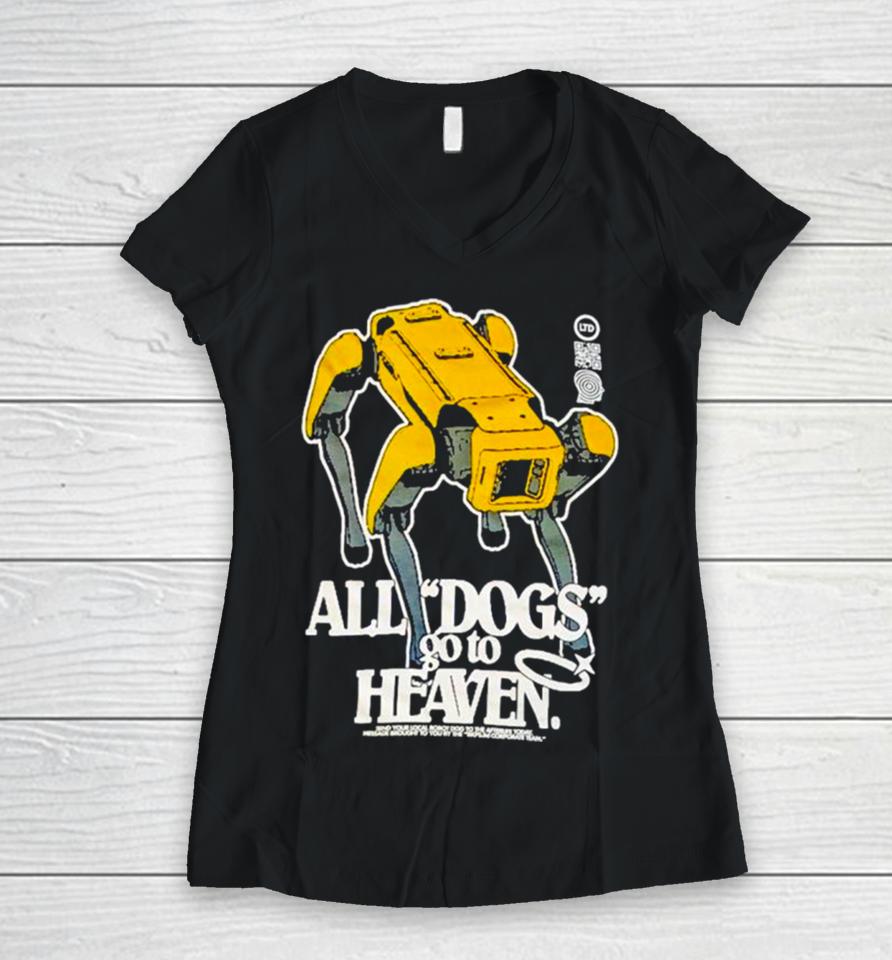 All Dogs Go To Heaven Women V-Neck T-Shirt