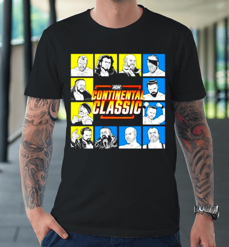 All Elite Wrestling Aew Continental Classic Tournament Lineup Premium T-Shirt