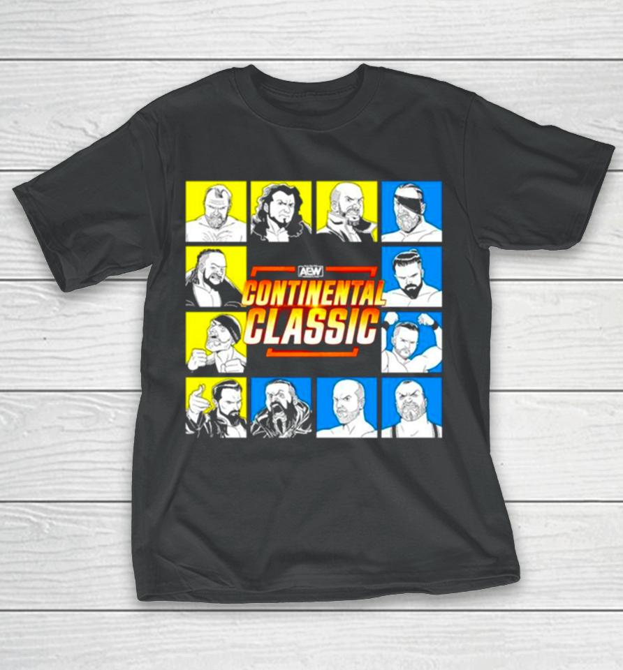 All Elite Wrestling Aew Continental Classic Tournament Lineup T-Shirt