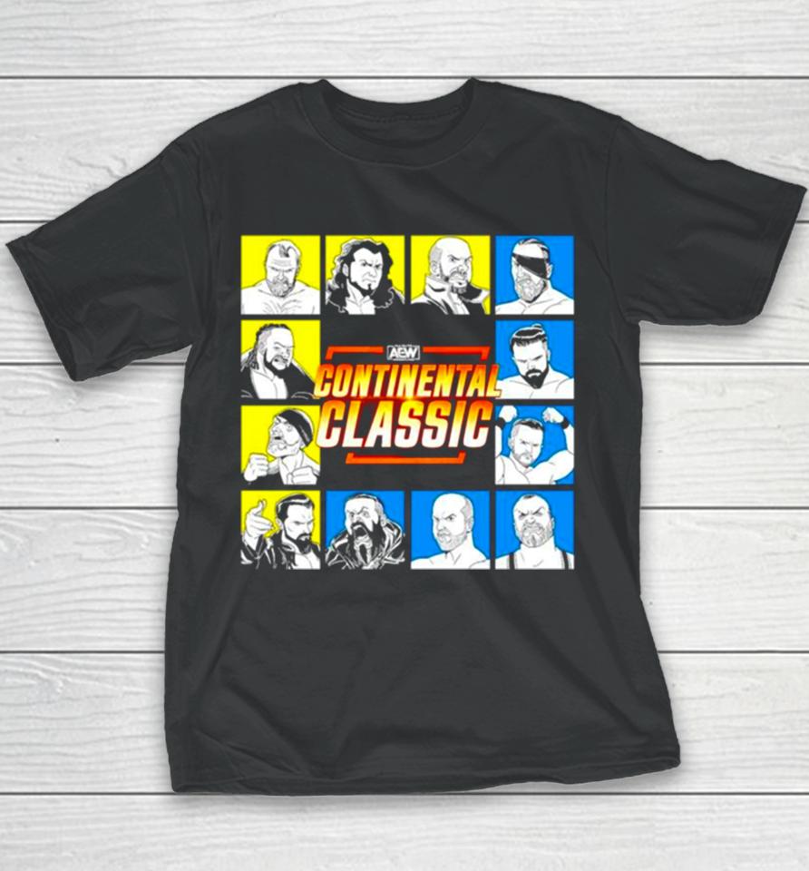 All Elite Wrestling Aew Continental Classic Tournament Lineup Youth T-Shirt