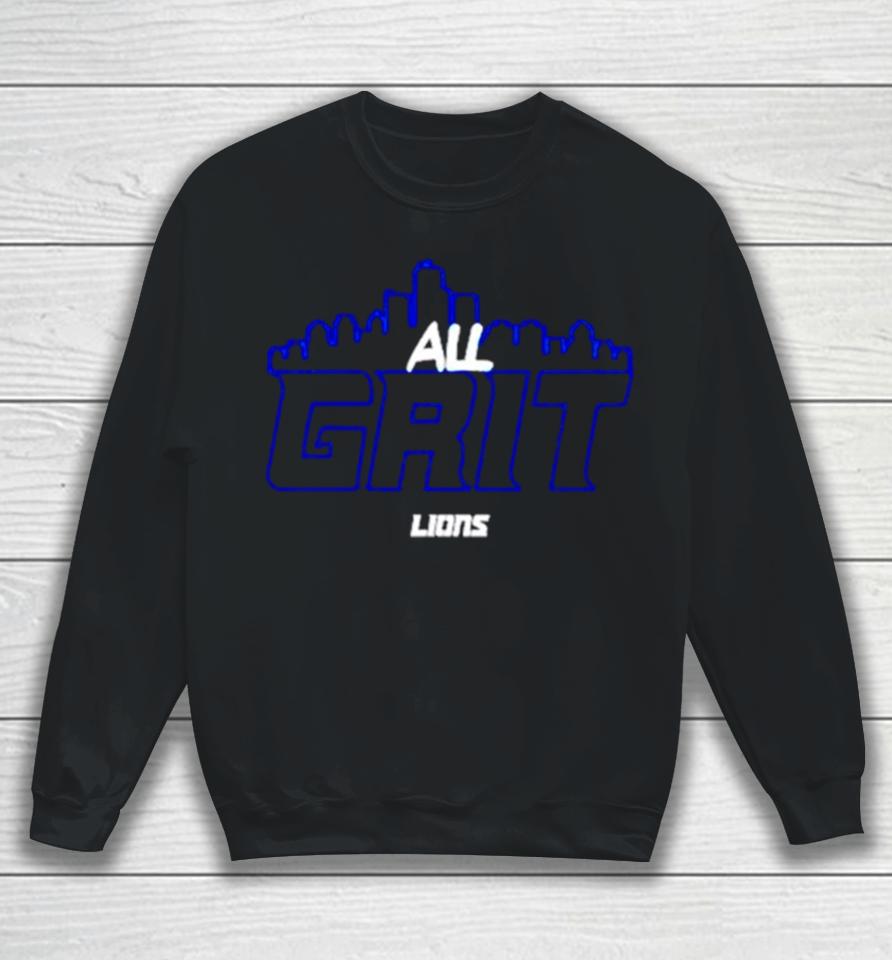 All Grit Detroit Lions Skyline Sweatshirt