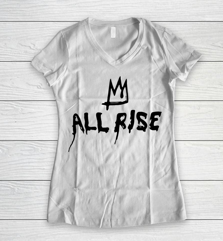 All Rise Women V-Neck T-Shirt