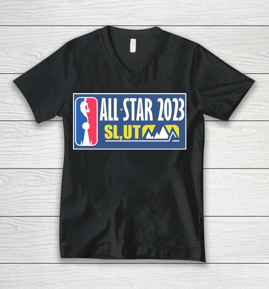 All Star Slut 2023 Nba Unisex V-Neck T-Shirt