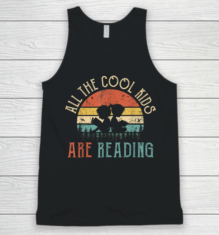All The Cool Kids Are Reading Book Vintage Unisex Tank Top