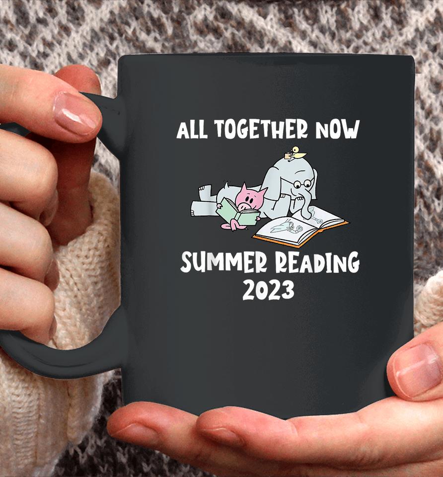 All Together Now Summer Reading Program 2023 Pig Elephant Coffee Mug