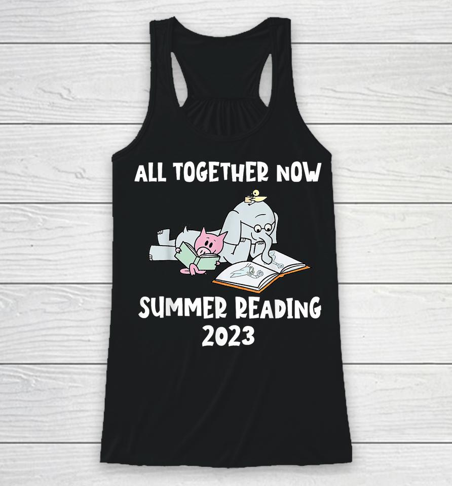 All Together Now Summer Reading Program 2023 Pig Elephant Racerback Tank