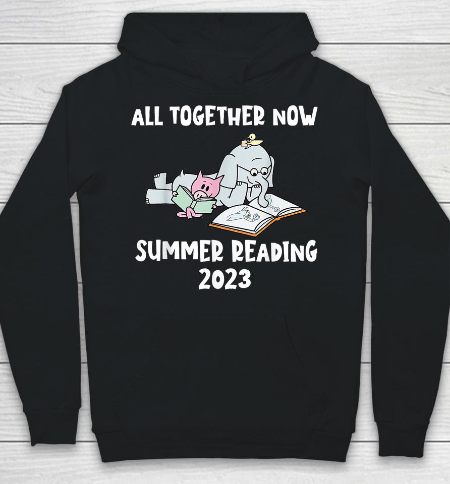 All Together Now Summer Reading Program 2023 Pig Elephant Hoodie