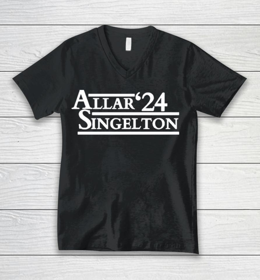 Allar Singleton ’24 Penn State Football Unisex V-Neck T-Shirt