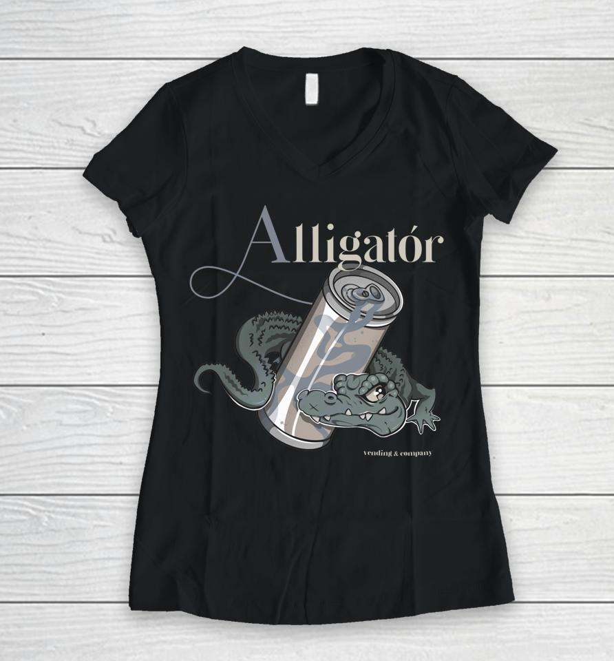 Alligator Vending Gourmet T Series 1 Women V-Neck T-Shirt
