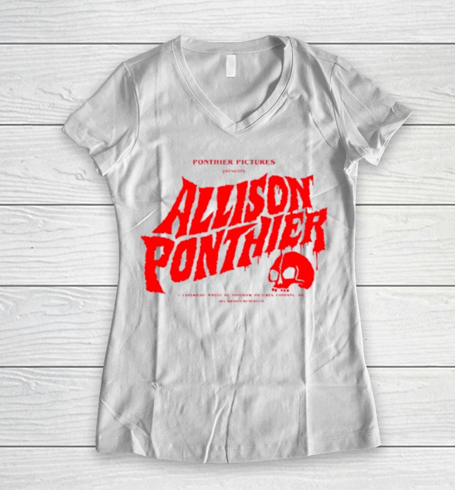 Allison Ponthier Bloody Women V-Neck T-Shirt