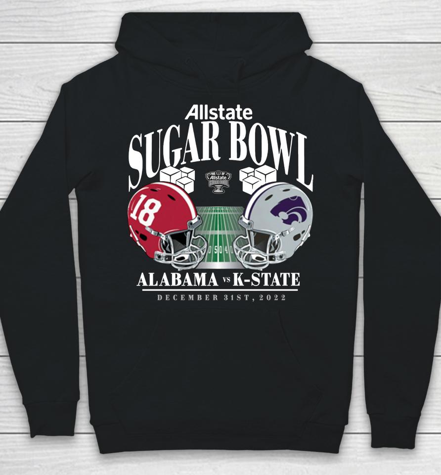 Allstate Alabama Vs K-State Wildcats 2022 Sugar Bowl Matchup Old School Hoodie