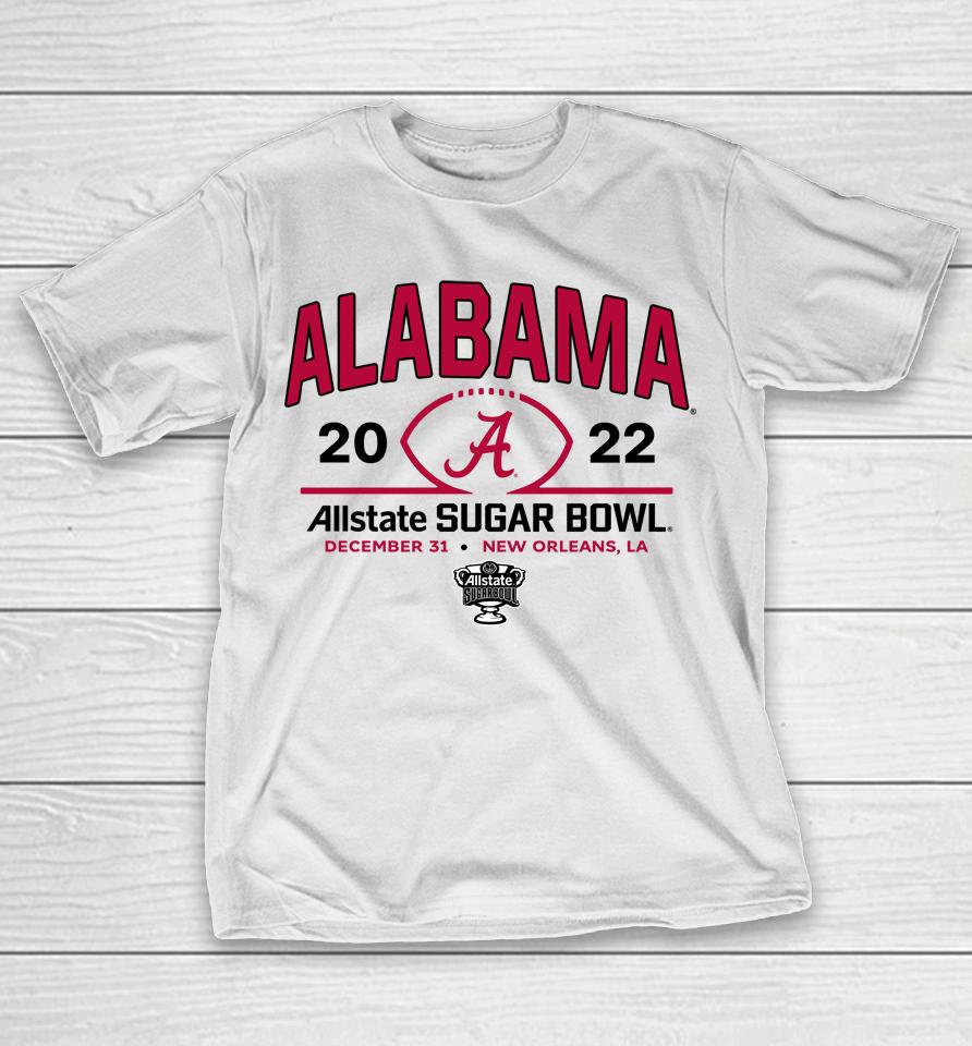 Allstate Sugar Bowl 2022 Alabama Team Ncaa Allstate Sugar Bowl Official T-Shirt