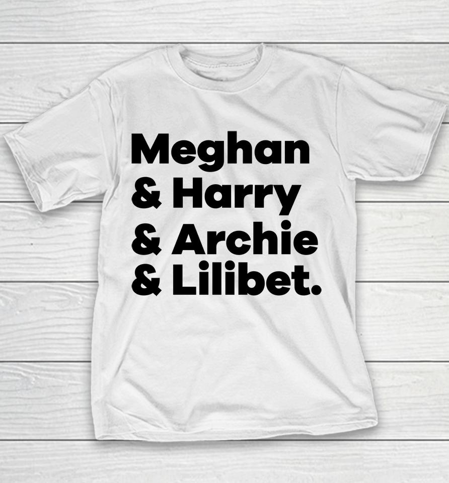 Ally M Meghan And Harry And Archie And Lilibet Youth T-Shirt