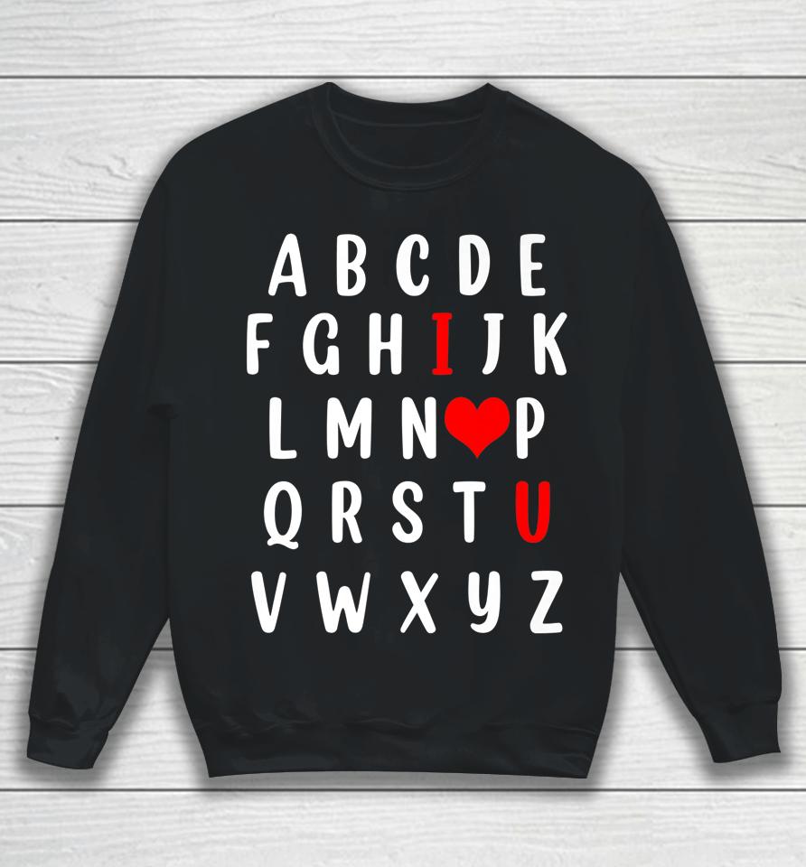 Alphabet English Teacher Valentines Day Sweatshirt