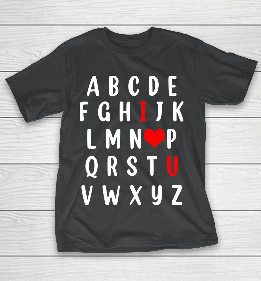 Alphabet English Teacher Valentines Day T-Shirt