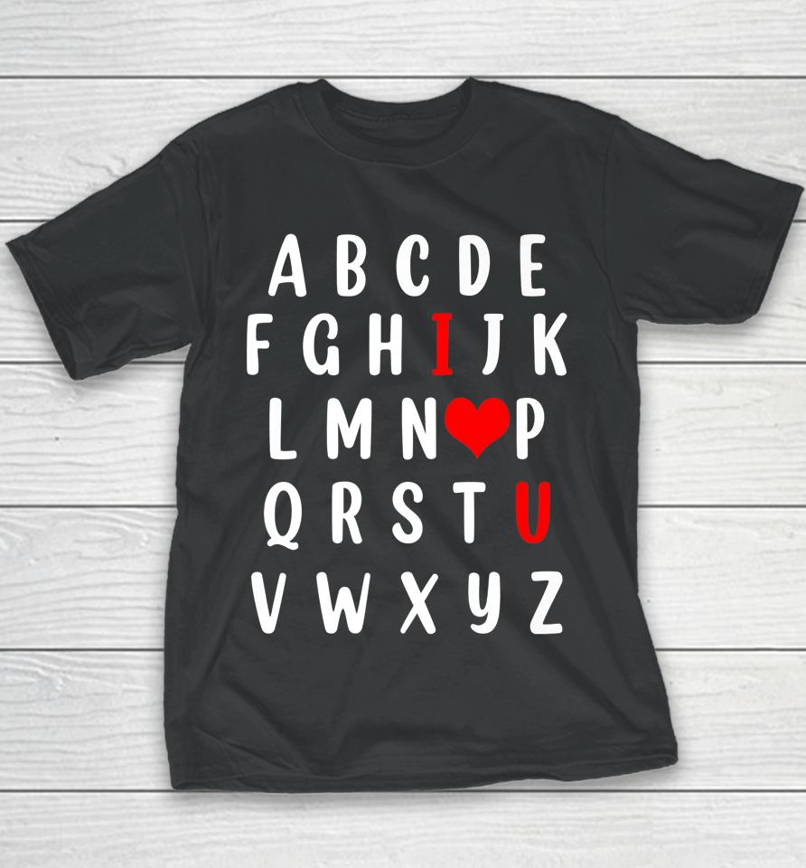 Alphabet English Teacher Valentines Day Youth T-Shirt