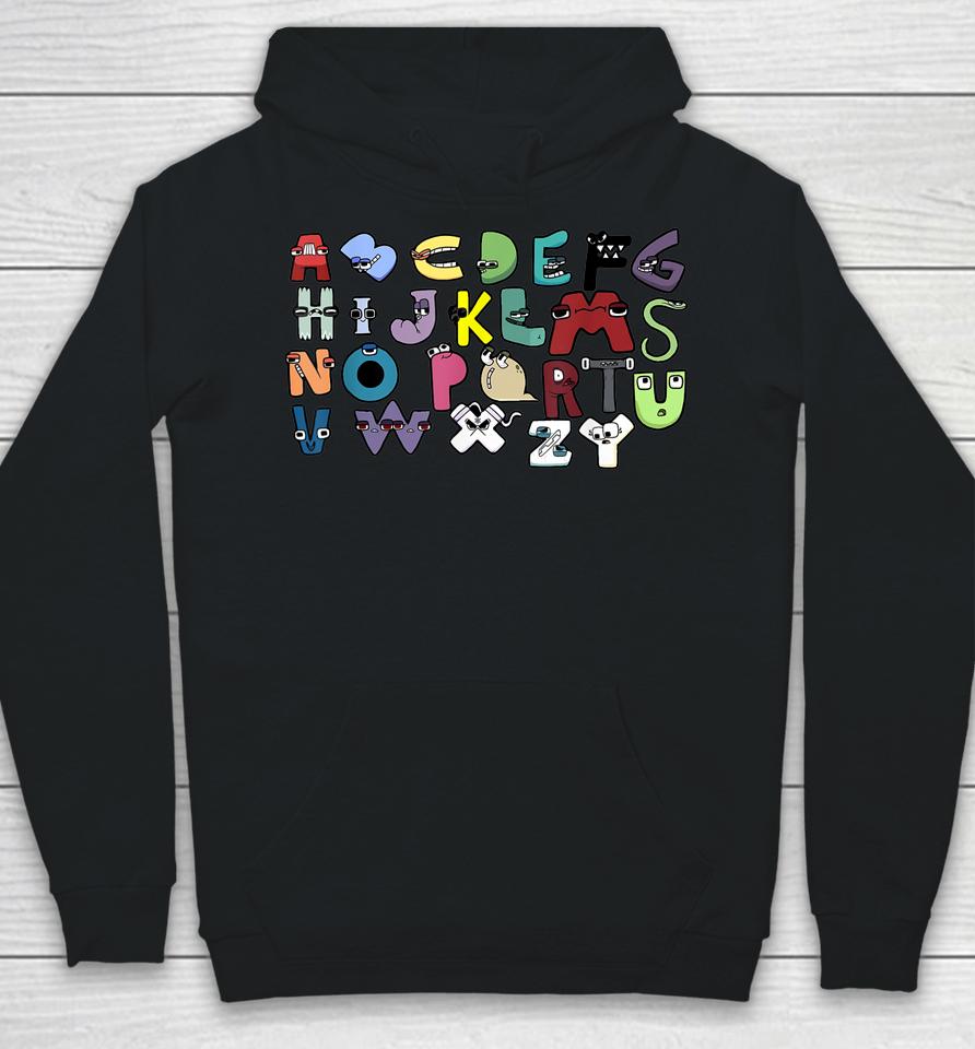 Alphabet Lore Costume For Boys Matching Learning 26 Letters Hoodie