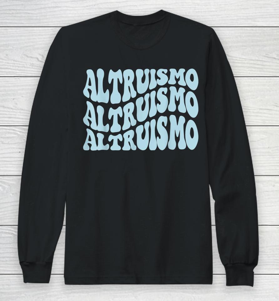 Altruismo - School Spirit Groovy Wavy Style Long Sleeve T-Shirt