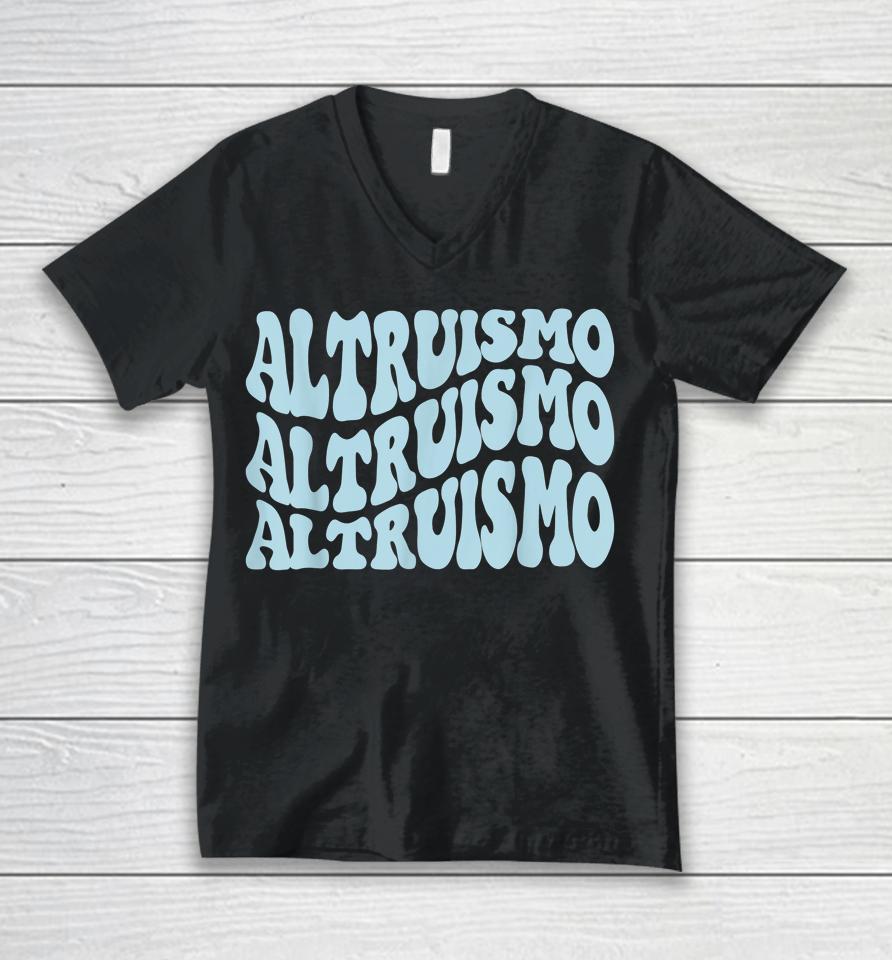 Altruismo - School Spirit Groovy Wavy Style Unisex V-Neck T-Shirt