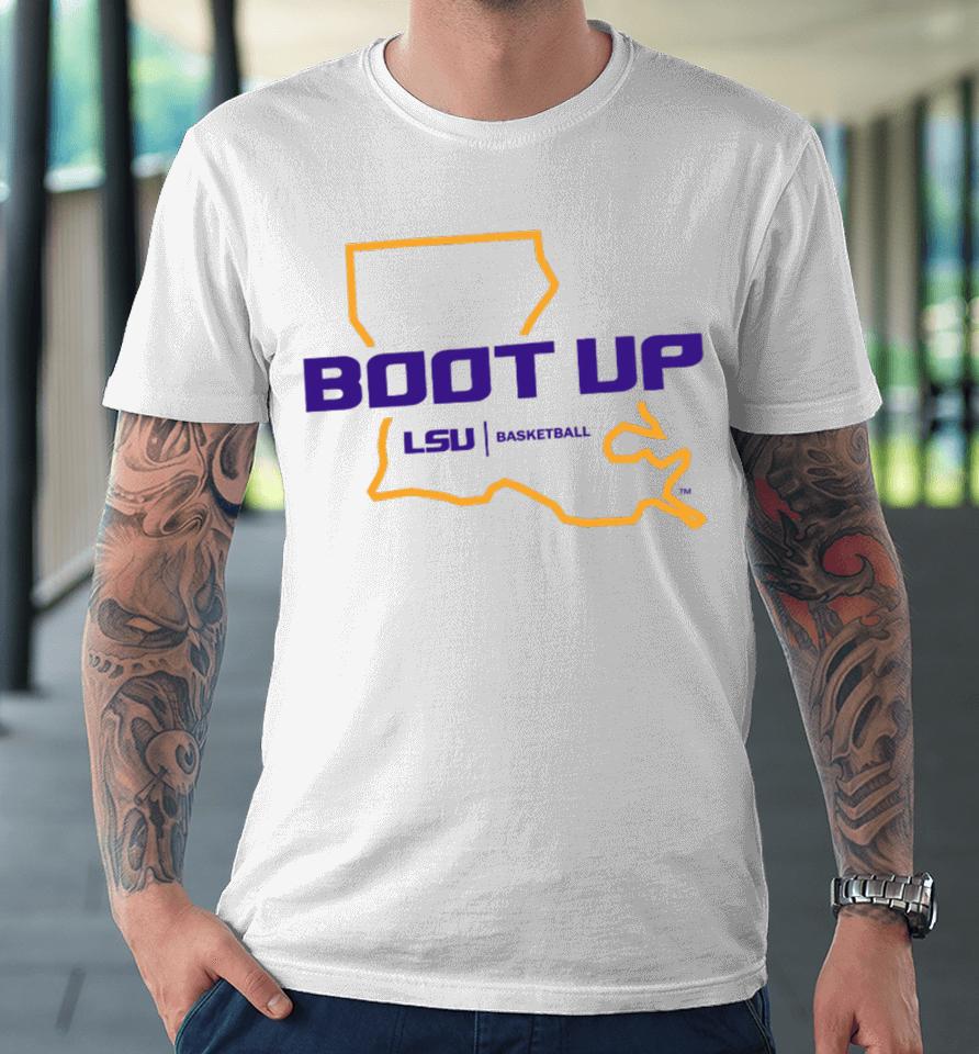 Alumnihall Store Lsu Bayou Apparel Boot Up Basketball Premium T-Shirt