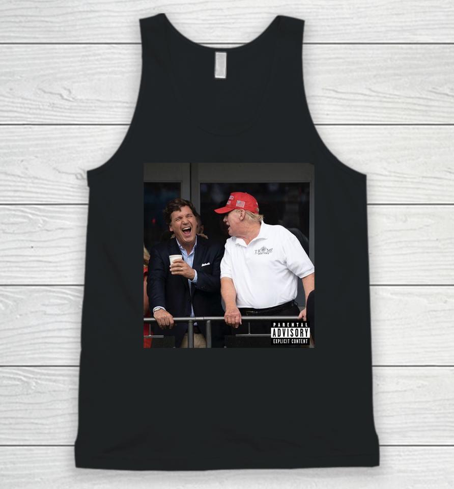 Alx Wearing Tucker Carlson And Trump Unisex Tank Top