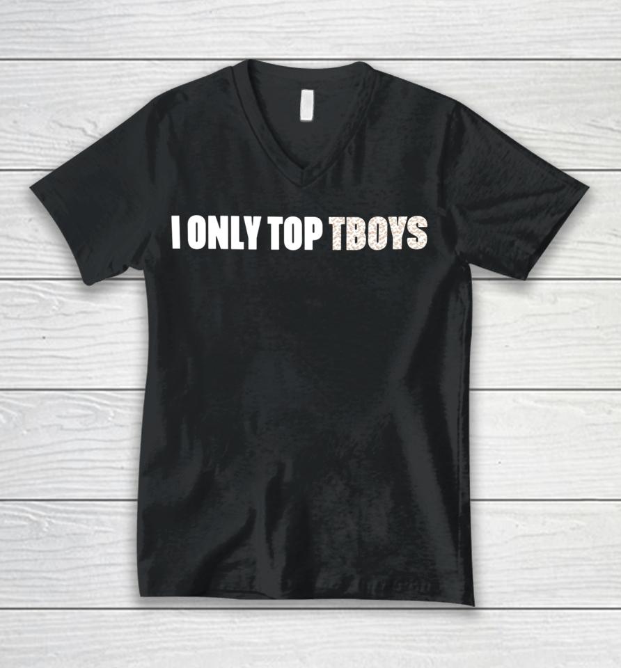 Amanda Tori Meating Wearing I Only Top Tboys Unisex V-Neck T-Shirt