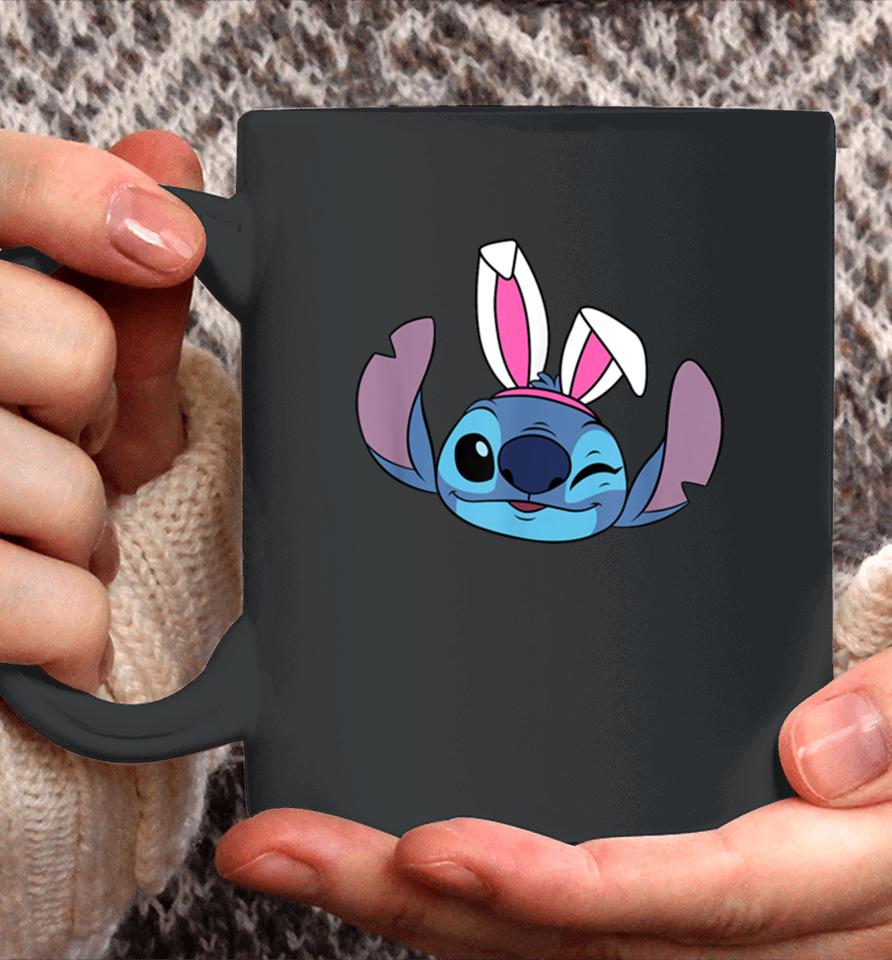 Amazon Essentials Disney Stitch Winking Spring Easter Bunny Ears Coffee Mug