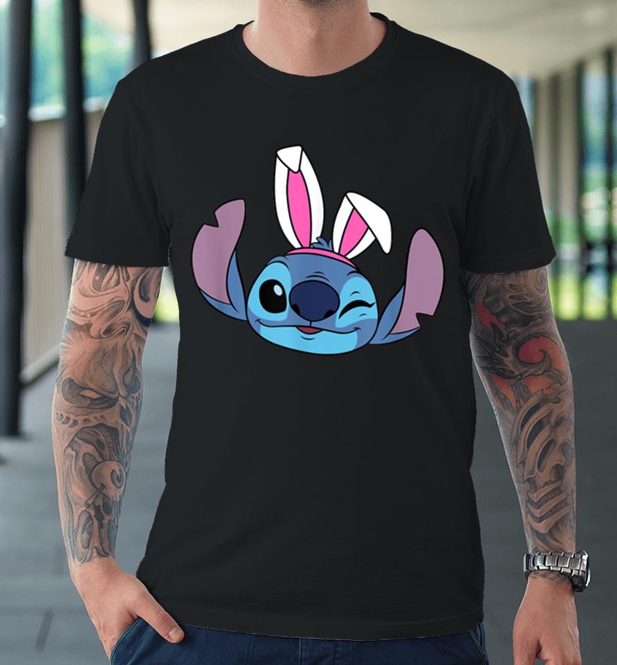 Amazon Essentials Disney Stitch Winking Spring Easter Bunny Ears Premium T-Shirt