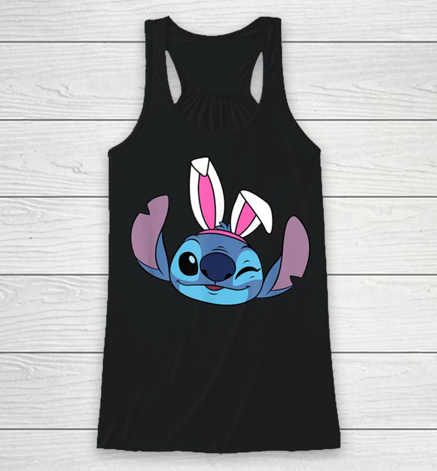 Amazon Essentials Disney Stitch Winking Spring Easter Bunny Ears Racerback Tank