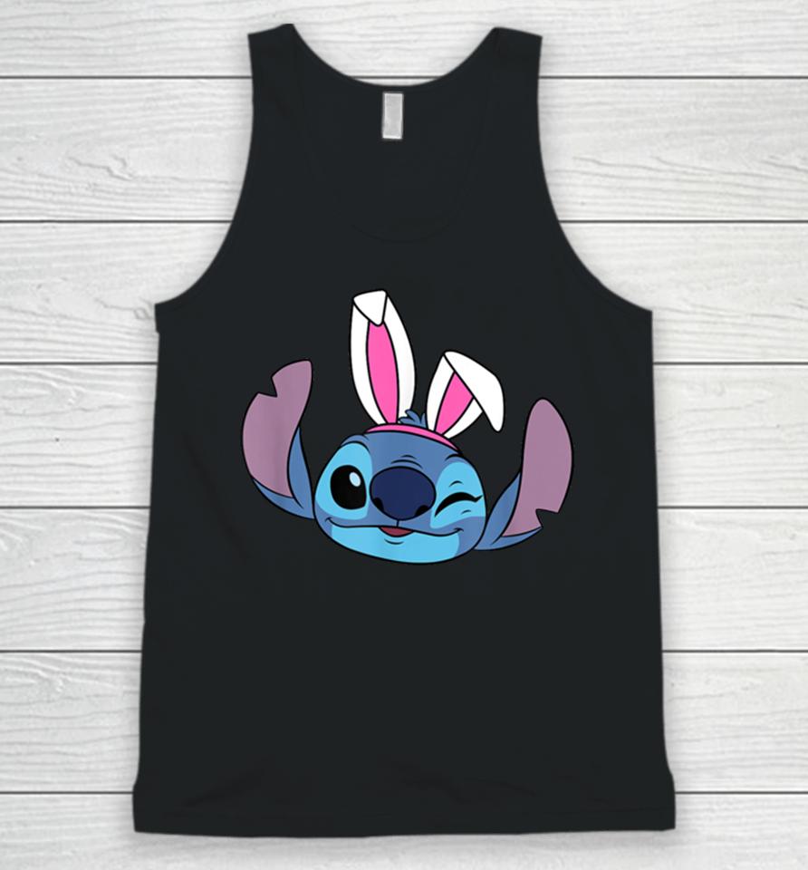 Amazon Essentials Disney Stitch Winking Spring Easter Bunny Ears Unisex Tank Top