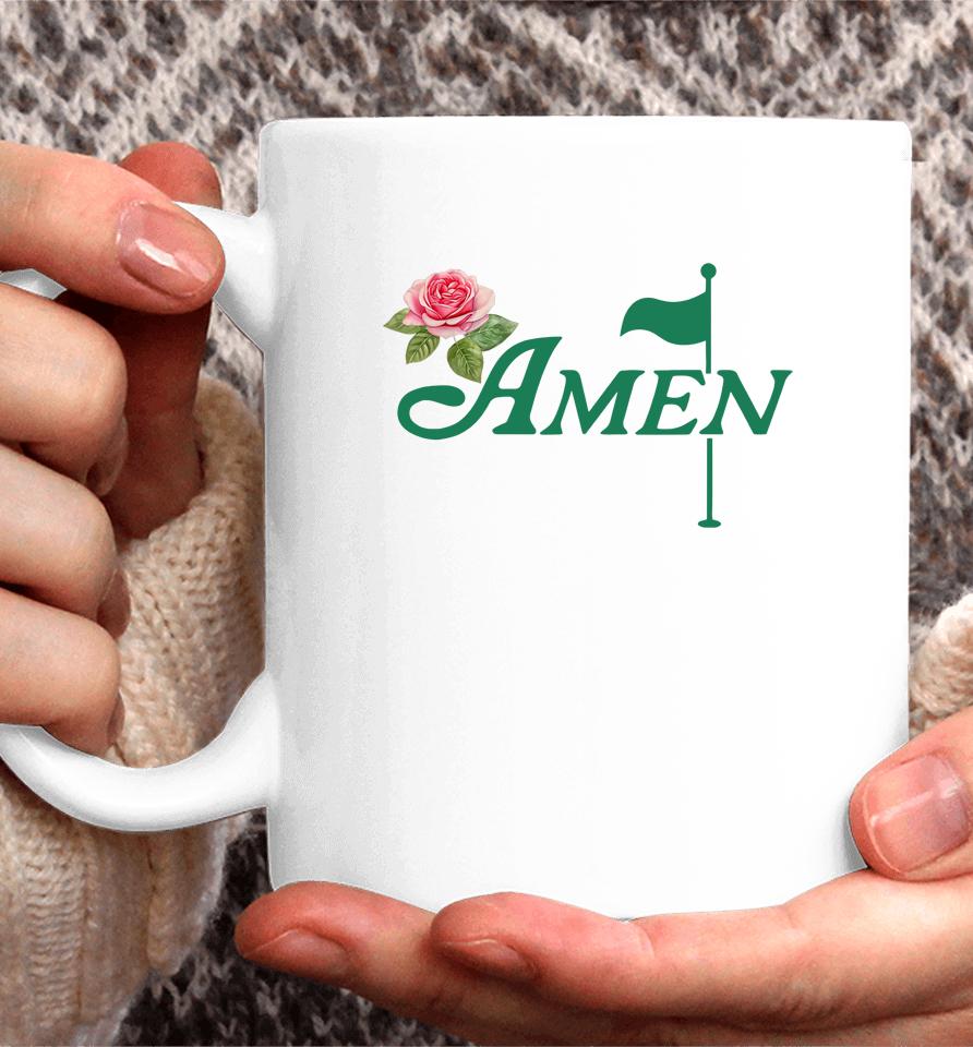 Amen Floral Master Golfer Golf Lover Golf Flower Coffee Mug