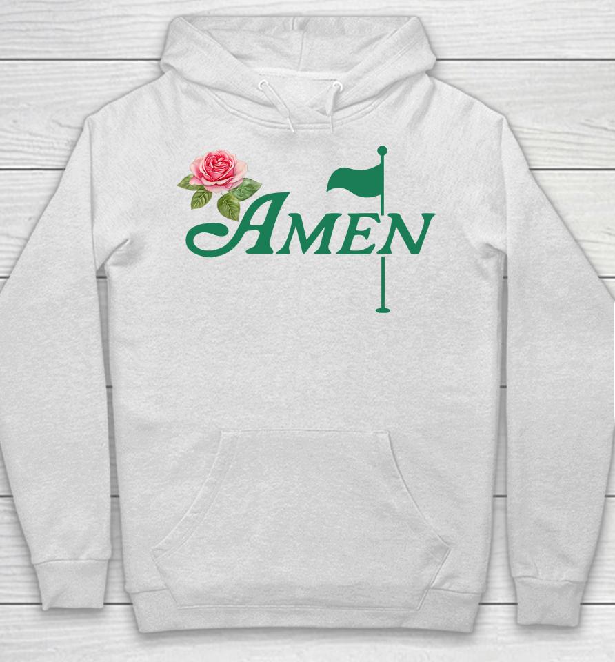 Amen Floral Master Golfer Golf Lover Golf Flower Hoodie