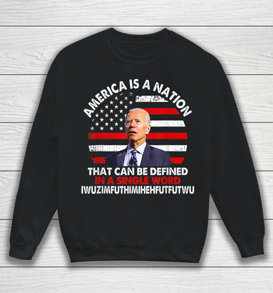 America Is A Nation That Can Be Defined In Single Word Biden Sweatshirt